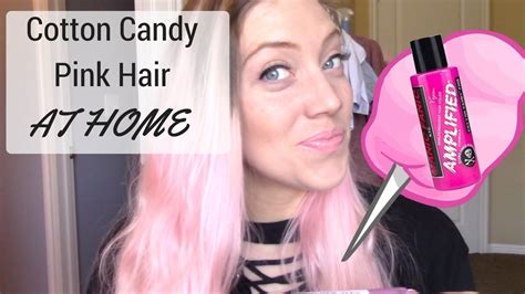 How To Get Pink Hair At Home Pink Cotton Candy Manic Panic Cotton