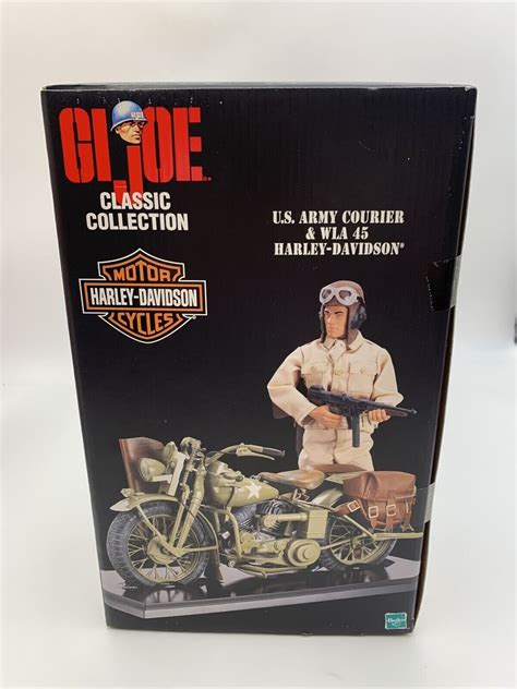 Hasbro Gi Joe Us Army Courier Wla 45 Harley Davidson 12” Action Figure Nib Ebay