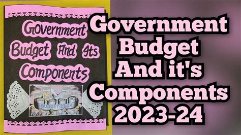 Government Budget And Its Components Economics Project Class12th Cbse