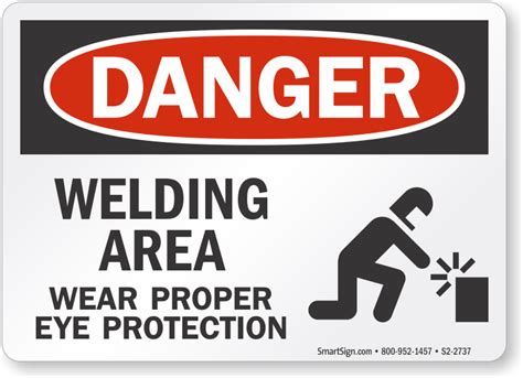 Welding Safety Signs Welding Area Signs