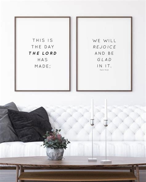 This Is The Day The Lord Has Made Bible Verse Wall Art Psalm Etsy In