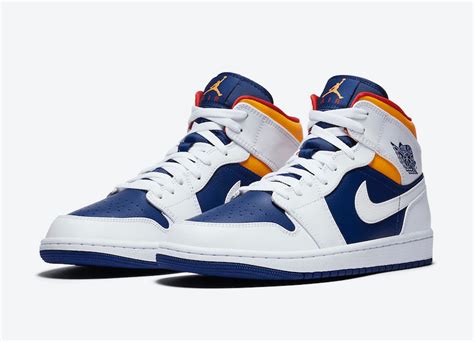 Share yours — take your best photo and share on. Air Jordan 1 Mid Royal Blue/Laser Orange Release Info ...
