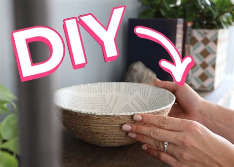 Diy Book Page Rope Bowl Is Perfect For Your Bookshelf Decoist