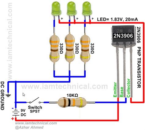 Pnp Transistor 2n3906 As A Switch Transistors