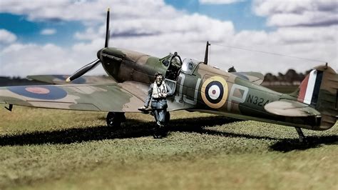 Airfix Battle Of Britain Diorama In 172 Scale Hurricane And