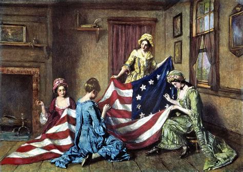 Betsy Ross Sewing The First American Flag Print 7963065 Poster