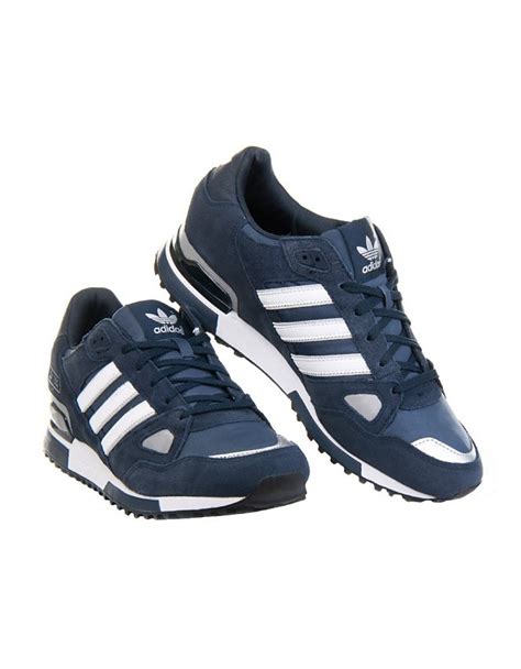 Adidas Originals Zx 750 Mens Running Trainers Navy Blue White Sneakers