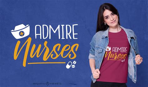 Descarga Vector De Admira El Diseño De La Camiseta De Las Enfermeras