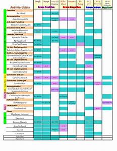 Antibiotic Chart Antibiotic Charto Pharmd Antibiotics Chart 1 275 1