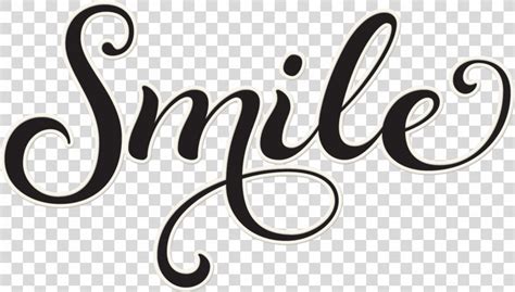 Cursive Word Handwriting Clip Art Smile Word Cliparts PNG