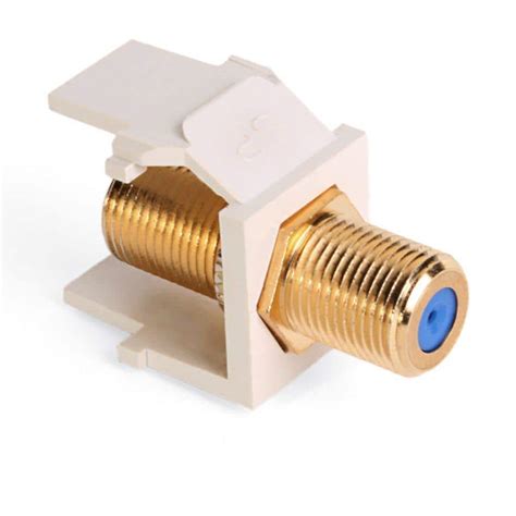 Leviton Quickport F Type Gold Plated Connector Female Female In Light