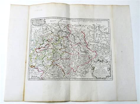 Carta Geografica Germania Alta Sassonia Haute Saxe Ou Estats Du Duc