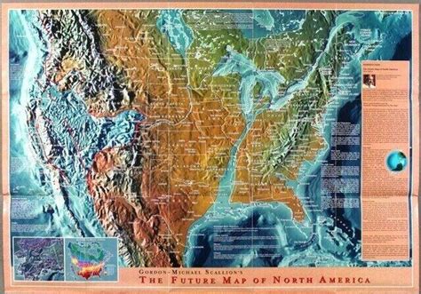 Gordon Michael Scallion Future Map Of North America 38 X 26 2090700614
