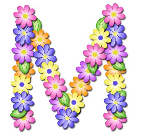 Granny Enchanted S Blog Flower Letters Flower Alphabet Floral Letters