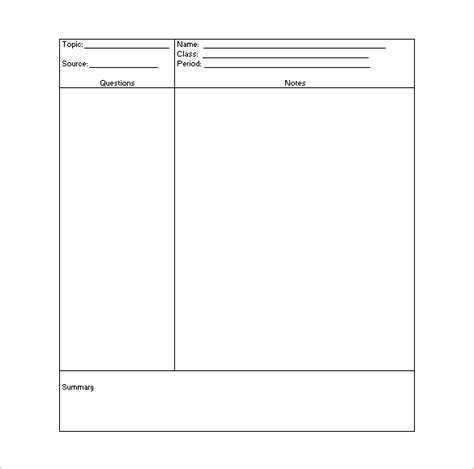 This database template is the perfect way to store your meeting notes. Cornell Notes Template - 56+ Free Word, PDF Format ...