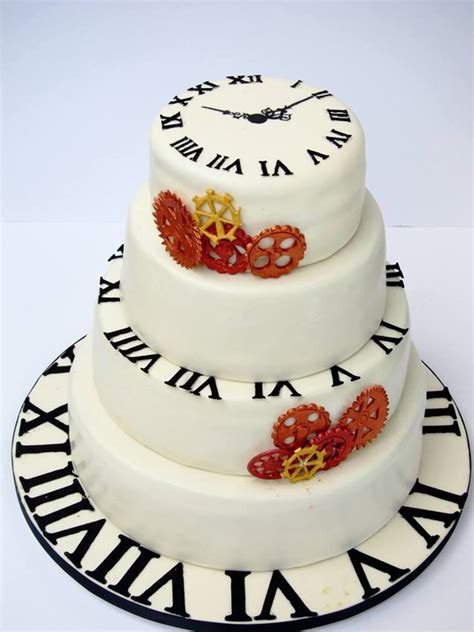 Clock Time Wedding Cake