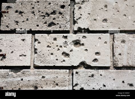 Bullet Holes In A Wall Stock Photo Royalty Free Image 20013113 Alamy