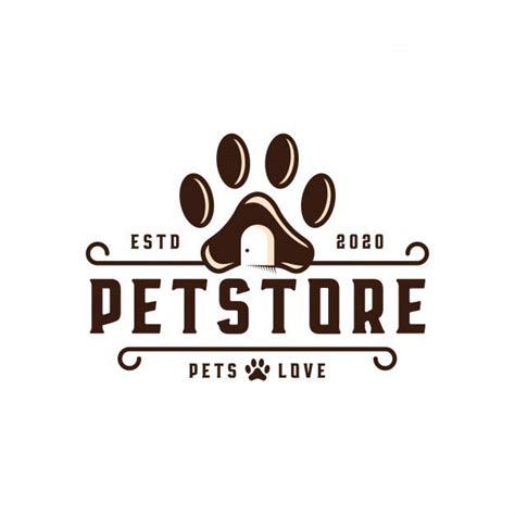 Premium Vector Pet Shop Emblem Logo Template Pet Logo Design Pet