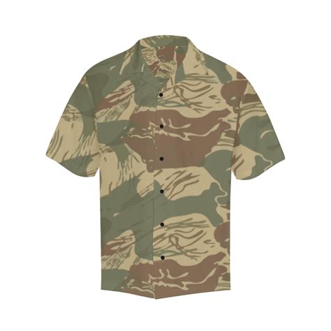 Rhodesian Brushstroke Camouflage V1 Hawaiian Shirt Rhodesian Brushstroke