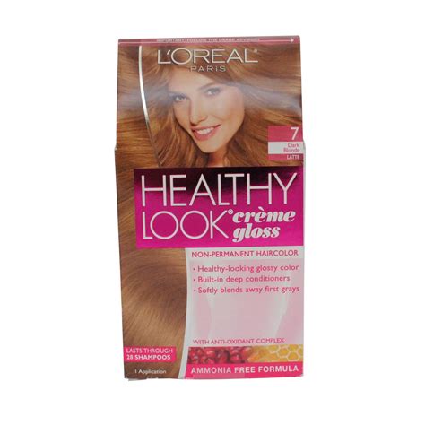 Loreal Healthy Look Creme Gloss Color Dark Blonde 7 1 Ct Pack Of 3 Chemical