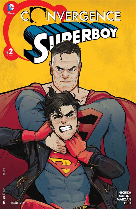 the cover to dc s new comic series superman and his brother are hugging each other