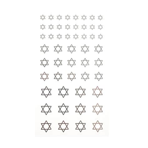 Star Of David Foil Stickers 51 Pieces Hobbycraft