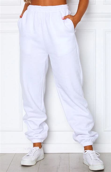 Bottoms White Fox Boutique Usa Cute Sweatpants Off White