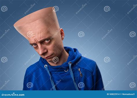 Strange Man With Big Head Stock Photo Image Of Individual 50822914