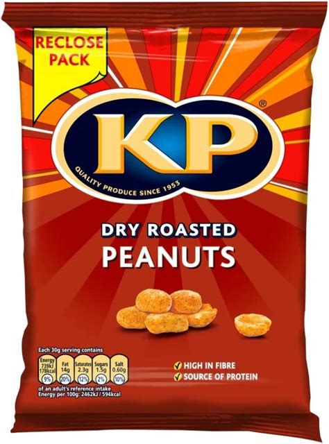 Kp Dry Roasted Peanuts 250g Approved Food