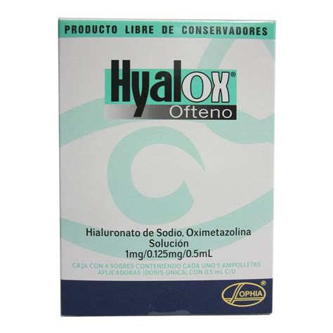 Hyalox Solución Oftálmica 20 Dosis De 05 Ml Cu Walmart