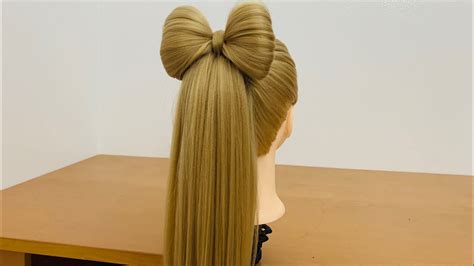 Bow With Ponytail Hairstyle Tutorial Youtube