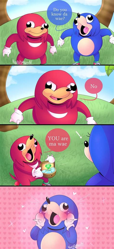 Love Is Da Wae Ugandan Knuckles Sonic Funny Funny Comics Memes