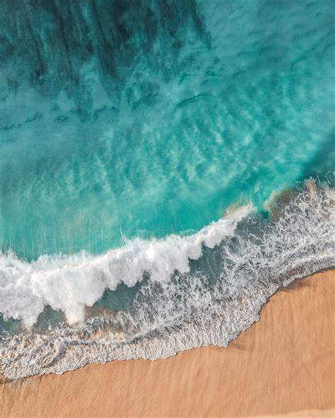 Aerial View Of Ocean Waves · Free Stock Photo