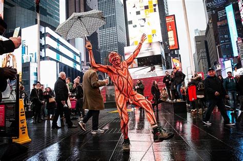 Dozens Of Nude Models Brave Cold Rain For Polar Bear Paint Funfeed