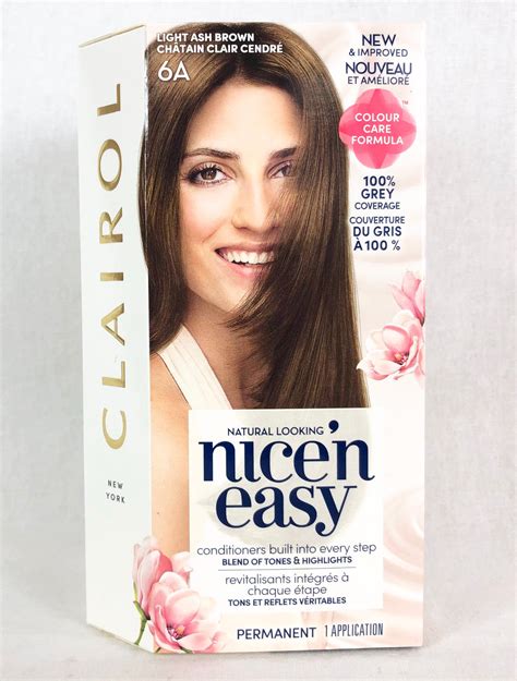 Clairol Nice N Easy Permanent Hair Color 6a Light Ash Brown