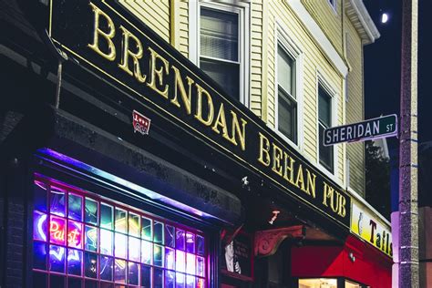 Brendan Behan Pub Bars In Jamaica Plain Boston