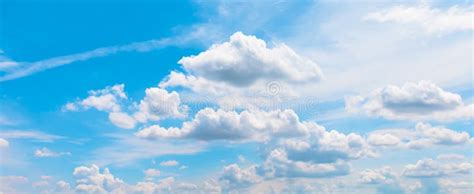 Horizontal Sky Blue Sky And Cloud White For Background Beautiful