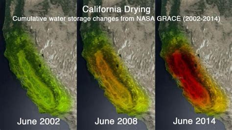 The California Drought Looks Worse From Space Shocking Nasa Satellite