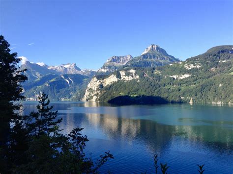 Lake Lucerne Switzerland Just A Bit South Of Brunnen 3264x2448 Oc