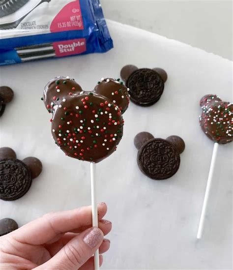 Micky Mouse Chocolate Covered Oreo Pops Disney Dessert Recipe