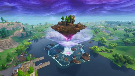 Fortnite Lîle Volante Se Déplace Vers Greasy Grove