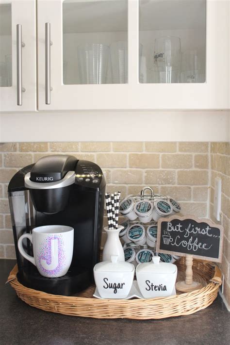 10 Pretty Functional Home Coffee Stations Declutter Kitchen Coffee