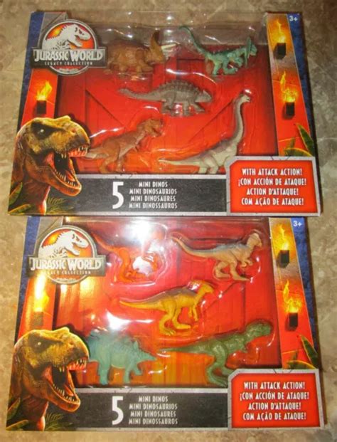 Jurassic World Legacy Collection Mini Dinos 5 Packs Set 10 Attack