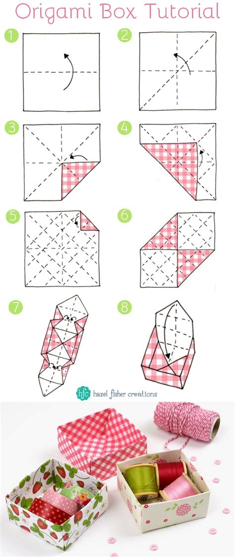 Hazel Fisher Creations Origami Box Tutorial