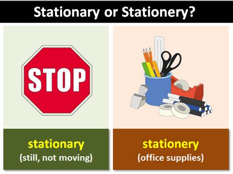 Stationary Or Stationery