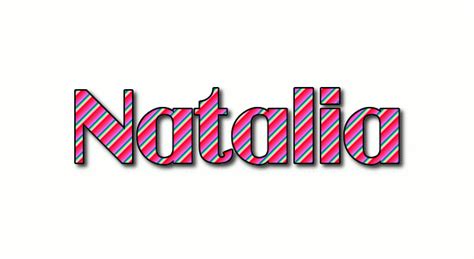 Natalia Logo Herramienta de diseño de nombres gratis de Flaming Text
