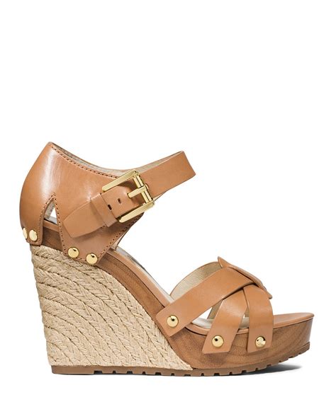 Michael Michael Kors Wedge Sandals Somerly In Brown Lyst