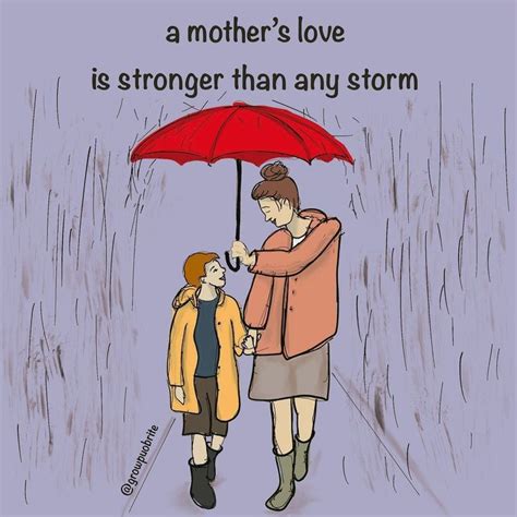 a mother s love is stronger than any storm mothers love strong love inspirational quotes