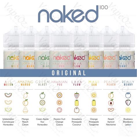 Colección Naked E Juice Solo para todos los sabores Mis ofertas de revisión de Vape