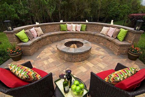 Outdoor Fire Pit Brick View Our Creative Concepts Firepittable Fire Pit Seating Backyard